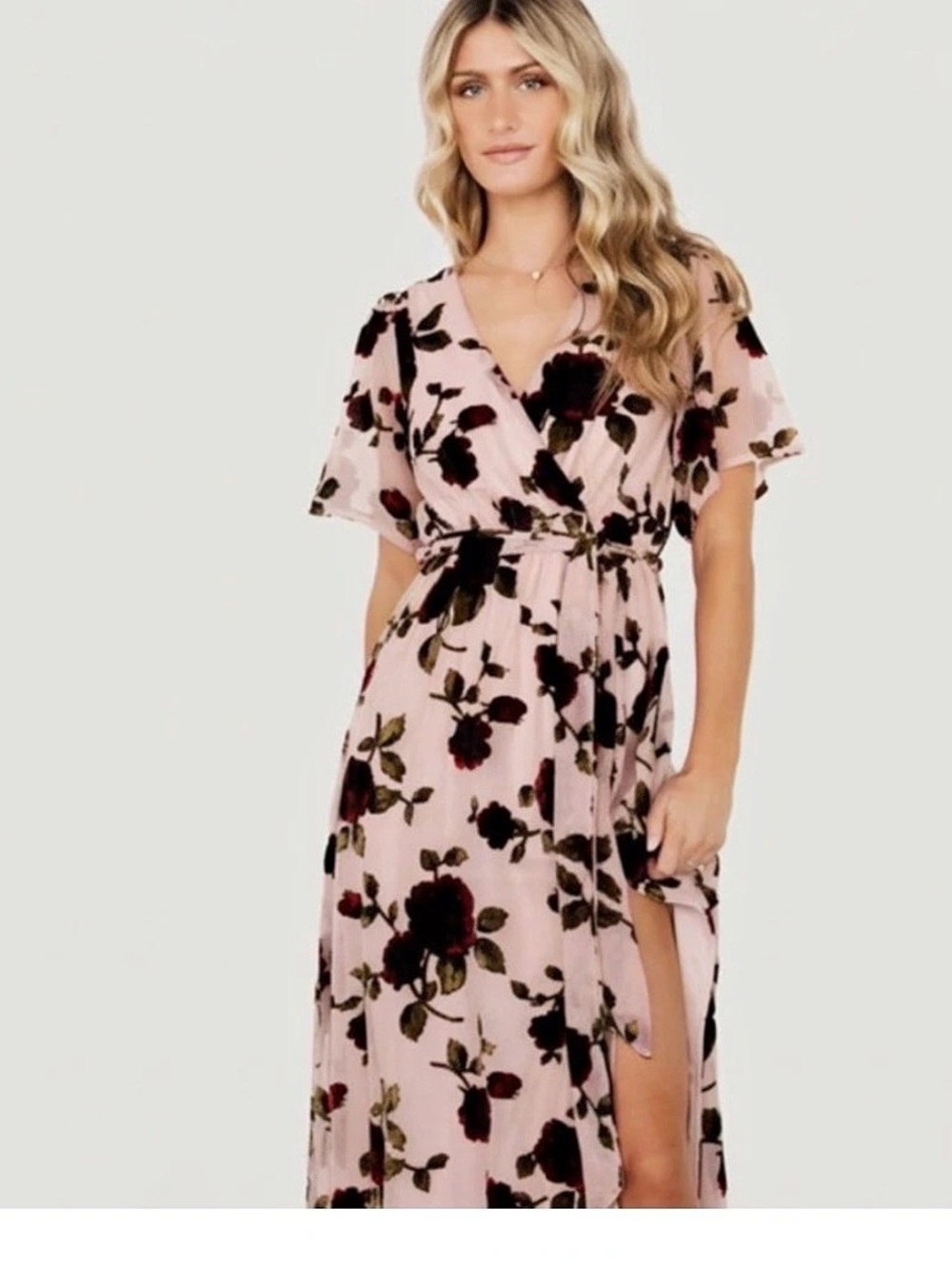 Baltic Born Parisian Velvet Maxi Dress Floral Maxi Dress XL